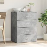  Komoda siva boja betona 60x39x80 cm od konstruiranog drva | shoptok.hr
