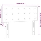  Uzglavlje tamnosmeđe 80 x 5 x 78/88 cm od tkanine | shoptok.hr