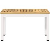  Stolić za kavu Bijela 60,5 x 30 x 36 cm Čvrsto drvo akacije | shoptok.hr