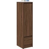  Visoka ploča smeđi hrast 29,5x34x119,5 cm izrađeno drvo | shoptok.hr