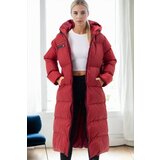 Dewberry Z6756 LADIES' INFLATABLE COAT-BURGUNDY-1 | shoptok.hr