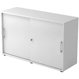 eurokraft pro Omara z drsnimi vrati, višina 748 mm, 1 polica, svetlo siva | Shoptok.si