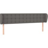  Uzglavlje s ušima sivo 183x23x78/88 cm od umjetne kože | shoptok.hr