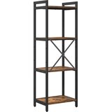  Polica Dimljeni hrast 40 x 30 x 119 cm Konstruirano drvo | shoptok.hr