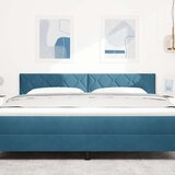 vidaXL Vzglavje z diamanti Blokov Design Temno modra 180 cm Velur, (22008464) | Shoptok.si