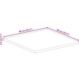 Stolna ploča 90x90x2 5 cm četvrtasta od masivnog drva bagrema | shoptok.hr