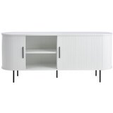 Unique Furniture Bela komoda z drsnimi vrati 180x76x45 cm Nola – | Shoptok.si