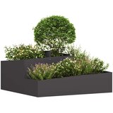  Vrtna saksija Crna 100 x 100 x 50 cm Čelična vrata | shoptok.hr