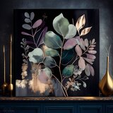  Moderne slike na platnu - jungle's emerald symphony 80x80 cm | shoptok.hr