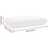 Vzglavnik za spanje Enobarvno Bela 60 x 40 x 13 cm, (5000148631) | Shoptok.si