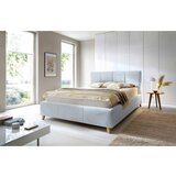 CARRYHOME oblazinjena postelja 180 cm x 200 cm , tekstil svetlo modra | Shoptok.si
