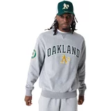 New Era oakland athletics large logo crew neck pulover
