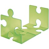 Han držalo za knjige/cd-je puzzle, prosojno zelena, 2 kosa | Shoptok.si