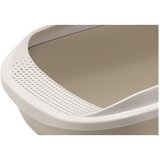 Moderna Comfy Step otvoreni WC za mačke sa visokim ramom, veliki Taupe Cene