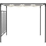  Sjenica s pomičnim krovom 3 x 4 x 2,3 m krem 180 g/m² | shoptok.hr