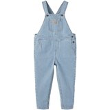 name it Hlače z naramnicami 'Ben' moder denim / bela | Shoptok.si