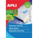 Apli Bele nalepke 210 x 297 mm, 1/stran 25 listov, (20370932) | Shoptok.si