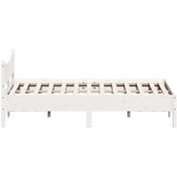 vidaXL okvir za krevet bijeli 120 x 200 cm od masivne borovine | shoptok.hr