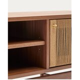 Kave Home Rjava TV omarica v orehovem dekorju 200x50 cm Elan – | Shoptok.si