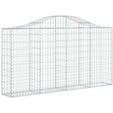  Lučne gabionske košare 15kom 200x30x100/120cm pocinčano željezo | shoptok.hr