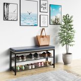 MID.YOU Regal Za Čevlje Taliro, Črna, Barva Hrasta | Shoptok.si