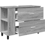  Toaletna jedinica Siva Sonoma 80 x 35 x 60 cm Konstruirano drvo | shoptok.hr