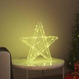  3D Zvijezda Topla bijela 55 x 53.5 x 10 cm Akril | Eponuda.com