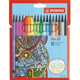 Stabilo fiber peresnik pen 68, kartonska škatla 18, (21655811) Cene