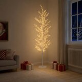  Božićno drvce s izgledom breze Bijela 47 x 240 cm Čelik | shoptok.hr