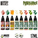 Green Stuff World Paint Set - Pestilence | Set Akrilnih Boja x8 | Eponuda.com