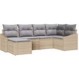  Vrtni set za objed s jastukom 6 pcs Bež i svijetlo siva | shoptok.hr