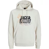 Jack & Jones Majica greige / lila / oranžna / črna