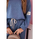 Kesi Włoski Set sweatshirt + pants buttery fabric denim melange | Shoptok.si