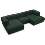 Bobochic Paris Tamno zelena kutna garnitura od bouclé tkanine (u obliku slova "U") Zephyr – | shoptok.hr