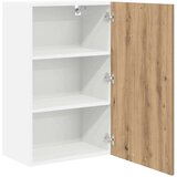 vidaXL viseći ormarić riga umjetnički hrast i bijela 50 x 31 x 80 cm | shoptok.hr