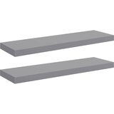  Plutajuće zidne police 2 kom sive 80 x 23,5 x 3,8 cm MDF | Eponuda.ba