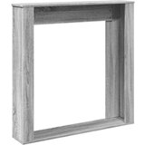 vidaXL Okvir za kamin siva sonoma 100x20x100 cm inženirski les | Shoptok.si