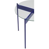 Hübsch Okrogla stranska mizica s stekleno mizno ploščo ø 45 cm Beam – | Shoptok.si