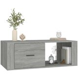 vidaXL Klubska mizica siva sonoma 100x50,5x35 cm inženirski les | Shoptok.si