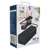 Gembird TA-UC-2A2C-PD100-01-BK 4-port 100W GaN USB PowerDelivery brzi punjač, black Cene
