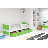 BestBed Postelja RICO s predalom-Bela-Zelena Cene