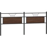  Uzglavlje smeđa boja hrasta 200 cm konstruirano drvo i čelik | shoptok.hr