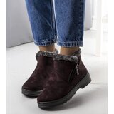 Gemre Brown insulated snow boots with fur Wren | Shoptok.si