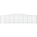  Lučne gabionske košare 9 kom 400x30x80/100 cm pocinčano željezo | shoptok.hr