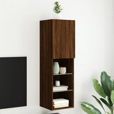 TV ormarić s LED svjetlima boja smeđeg hrasta 30,5x30x102 cm | Eponuda.com