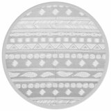 Vanjski tepih ARAKIL sivi Ø120 cm PP | shoptok.hr
