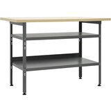 vidaXL Delovna miza siva 120x60x85 cm jeklo, (20751372) Cene