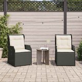  Vrtna klupa 2 pcs Crna poliratan | shoptok.hr