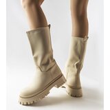 Gemre Beige Matte Boots Hollie | shoptok.hr