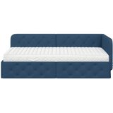  Kutni okvir kreveta Plava 90 x 200 cm tkanina | shoptok.hr